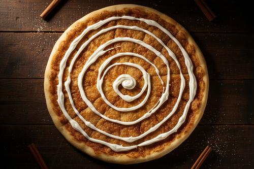 Smooth Cinnamon Sugar Dessert Pizza